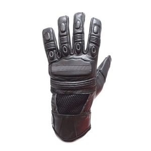 Nouveaux gants de moto en cuir noir, gants de moto à doigts complets, protection des jointures en cuir, vêtements de course automobile - Product Image 2