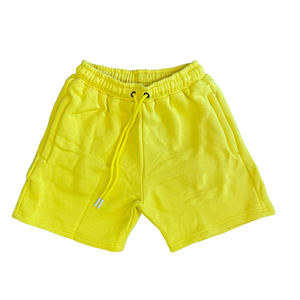 Bañador corto de secado rápido para hombre, 100% poliéster, logotipo personalizado, ropa de playa, característica ecológica, corto de playa en blanco sólido - Product Image 2