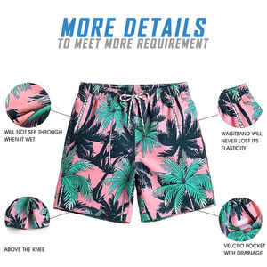 Venta al por mayor de bañadores para hombre de secado rápido pantalones cortos de playa de alta calidad colorido impreso ropa de playa verano nadar pantalones cortos para hombres - Product Image 3