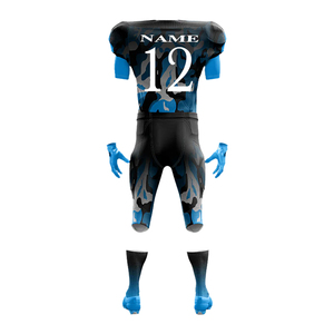 Uniforme de fútbol americano personalizado de alta calidad, uniforme de fútbol impreso por sublimación de tela transpirable, Kit de equipo personalizado - Product Image 6