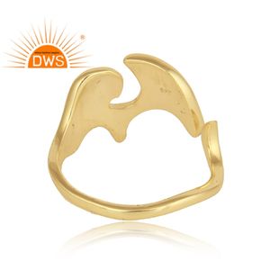Handmade 925 Sterling Silver 18K Gold Plated <b>Elephant</b> Design Ring Custom Jewelry <b>For</b> Women <b>Gift</b> <b>For</b> <b>Her</b> - Product Image 4