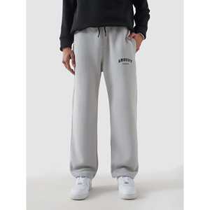 Pantalon gris ardoise pour femme, respirant, brodé, taille mi-haute, style décontracté et formel, taille XL, couleur délavée, fermeture élastique - Product Image 2