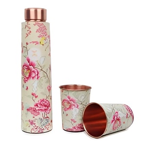 Botellas de agua de cobre modernas de precios bajos en botellas de metal de 1000 ML para deportes y regalos Botella y vasos 1000 ml - Product Image 5