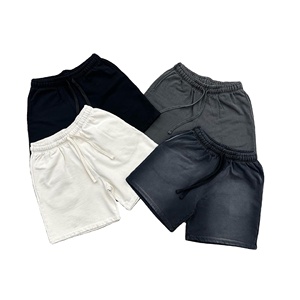 Ropa de calle unisex estilo hombres con cordón superior pisando diseño pantalones cortos 100% algodón hombres pantalones cortos precio razonable OEM bajo MOQ - Product Image 3