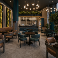 Ensemble de meubles de banquette pour bistrot, restaurant, bar, café, hôtel, table et chaises pour petit café, restaurant, hôtel