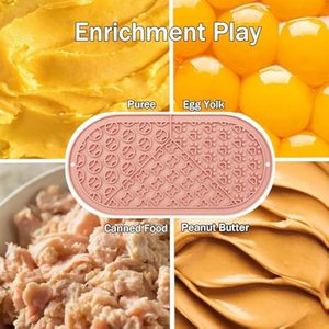 Alfombrilla de silicona calmante para mascotas, alimentador lento que reduce la ansiedad, mejora la digestión, apta para lavavajillas, diseño duradero - Product Image 2