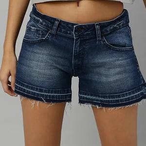 Shorts en jean pour hommes de haute qualité, best-seller, fermeture à boutons, shorts en jean booty, été, lavage personnalisé, 100% coton, personnalisable - Product Image 4