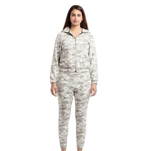 Conjuntos Deportivos de Camuflaje para Mujer, Diseño Personalizado al por Mayor, 100% Algodón, Ligeros, de Longitud Completa, Alta Calidad, Transpirables, con Elasticidad en Cuatro Direcciones - Product Image 1