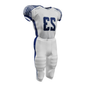 Uniforme de football américain en gros 2025, style tendance avec nom d'équipe personnalisable, manches courtes, respirant - Product Image 5