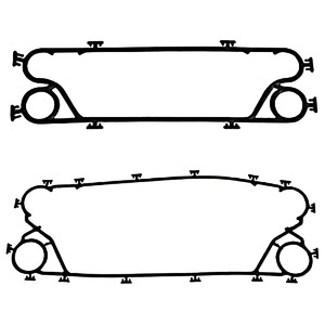 Nbr FKM EPDM Silicone trao đổi nhiệt niêm phong Gasket Đen AFA Lava danfos thương hiệu vật liệu cao cấp OEM tùy biến tuyệt vời - Product Image 1