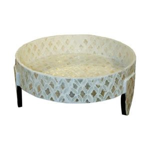 Artículos calientes para el Ramadán 2025 Madre de perla bandeja para servir soportes modernos para pasteles para eventos al por mayor de Vietnam - Product Image 2