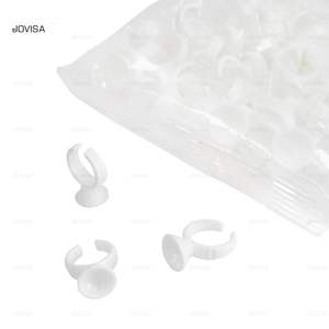 Soporte de pegamento para extensión de pestañas | Anillos de pegamento | Paquete de 100 - Product Image 2