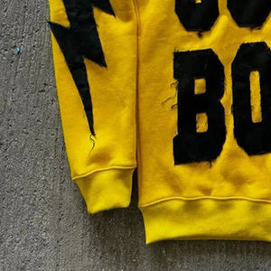 Vente en gros de sweat à capuche personnalisé 500gsm 360 420gsm éponge vierge vintage délavé à l'acide veste à capuche en détresse avec fermeture éclair pour hommes - Product Image 4