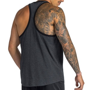 Camiseta sin mangas vintage de algodón y elastano de 200 g/m² de ajuste holgado, estilo deportivo, lisa, con recortes, de secado rápido, para entrenamiento muscular. - Product Image 6