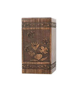 Modern Wooden Cremation <b>Urns</b> for Adult Funeral and Burial Use Handmade with Custom Logo at Low Price - Product Image 2