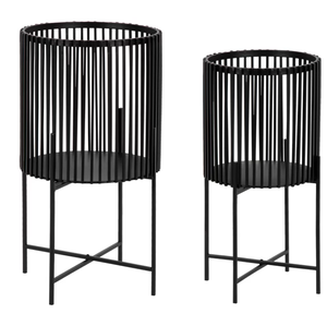 Maceta de metal de lujo con soporte interior para el hogar, balcón, vestíbulo, gran acento de oficina al mejor precio de la India - Product Image 1