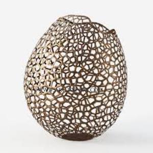 Vases à fleurs ronds en métal aluminium blanc enduit de poudre de qualité supérieure Vases et pots à fleurs décoratifs modernes au prix le plus bas - Product Image 4