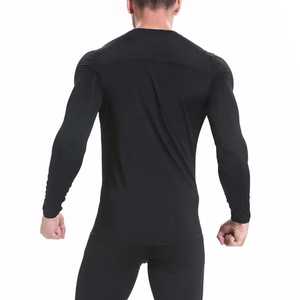 T-shirt à manches longues de compression pour homme, en spandex et polyester, séchage rapide, respirant, couche de base pour l'hiver - Product Image 3