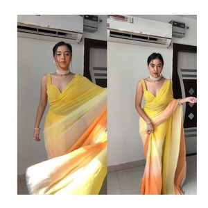 Saree imprimé georgette à la mode de qualité supérieure pour les femmes idéal pour les options de vêtements indiens traditionnels - Product Image 1