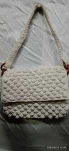 Bolsos y monederos de ganchillo de cordón de algodón de macramé, hechos a medida, muy bonitos y atractivos, ideales para reventa por tiendas de accesorios de moda - Product Image 3