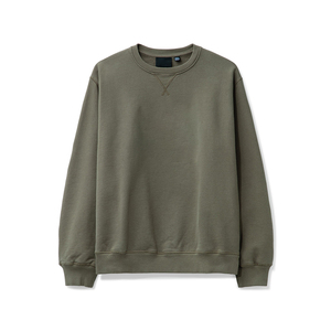 Pull à col rond vintage lavé à l'acide de couleur unie pour hommes de haute qualité avec des perles douces fabriquées au Pakistan - Product Image 6