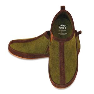 Scarpe in feltro da uomo in lana Merino verde Woolnat