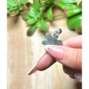 Kingman Turquoise & Sterling Silver Pendant Navajo-<b>Crafted</b> Cultural Collectible Jewelry for Men & Women - Product Image 5