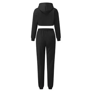 เสื้อกล้ามคอวีผ้าฟลีซเนื้อนุ่ม รุ่นใหม่ปี 2026 จาก FORT WORTH SPORTS พร้อมกางเกงขายาวทรงกว้าง สไตล์ลำลองสำหรับฤดูหนาว ผลิตจากผ้าฝ้าย 100% สำหรับผู้หญิง - Product Image 4