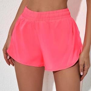 Vêtements de sport décontractés pour femmes Shorts de course en nylon à séchage rapide Logo personnalisé Shorts chauds de fitness taille moyenne pour femmes - Product Image 3