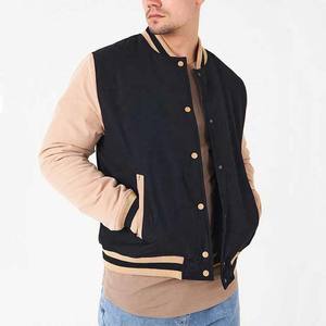 Veste universitaire de baseball personnalisée avec votre logo et manches en cuir et laine de couleur personnalisée veste de baseball Letterman style High Street - Product Image 5