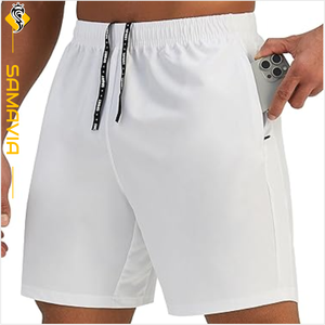 Bermuda personnalisé pour hommes, short de course respirant à séchage rapide, vêtements de sport d'entraînement avec poches - Product Image 1