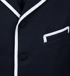 Manteau habillé sur mesure pour homme, à manches longues, simple boutonnage, revers, pour cérémonie, uniforme de reproduction extérieur - Product Image 6