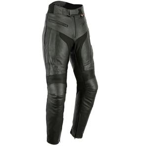 Pantalones de moto de cuero informales para hombre, protectores CE, ligeros, cintura media, cierre de cordón, teñido liso, servicio OEM disponible - Product Image 5