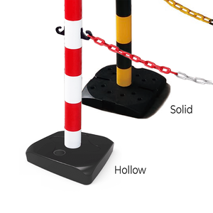 เสาพลาสติกพร้อมโซ่ลายทางสำหรับควบคุมฝูงชนงานอีเวนต์ - Product Image 5