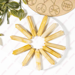 Venta al por Mayor de Puntas Dobles de Aventurina Amarilla para Regalos y Decoración - Product Image 2