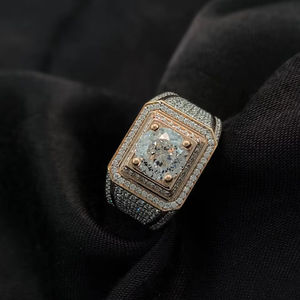 แหวนแต่งงานสำหรับผู้ชาย18K 14K 10K แข็งทอง labgrown CVD แหวนเพชรสำหรับผู้หญิงผู้ชายที่ได้รับการรับรองจาก IGI - Product Image 1