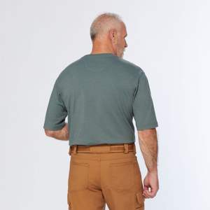 T-shirt athlétique à col rond à séchage rapide pour hommes, tissu doux 100% coton, léger et respirant, plusieurs couleurs avec motif imprimé - Product Image 3