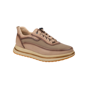 Zapatillas Casuales de Cuero para Hombre M1080 con Logotipo en V Triangular, Cordones Planos, Suela de Goma, Tacón Bajo, con Cordones, Venta al Por Mayor para Exportación - Product Image 4