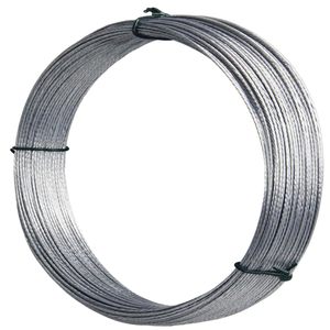 32.5 Feet(10m) Hot Dipped Galvanized Loop Tie <strong>Picture</strong> Hanging <strong>Wire</strong> 0.7mm Meta Braided <strong>Wire</strong> for Photo Frame Mirror Artwork Clock - Product Image 1