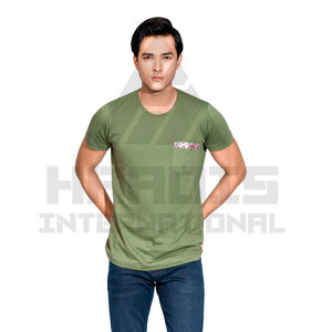 High Quality Breathable Cotton T-<b>Shirts</b> Slim Fit Custom Neck T <b>Shirt</b> for <b>Men</b> Solid Color Cotton Made t <b>Shirt</b> <b>Men</b> - Product Image 5