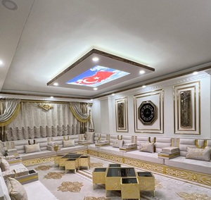 Conjunto de Sala de Estar Tradicional Árabe Majlis |   Tela Plegable Extensible Modular |   Personalizable |   Envío Gratuito a Todo el Mundo - Product Image 1