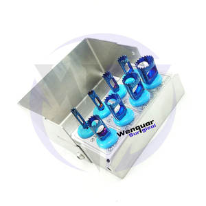 Factory Wenquar Precio al por mayor Kit de taladros de trépano de 8 piezas Juego de fresas quirúrgicas de implantes dentales con instrumentos de soporte - Product Image 2