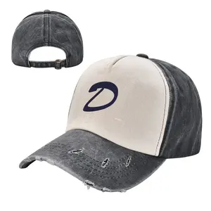 Frayed Foam Cotton Baseball Hat Print Distressed Washed Baseball Cap Hat