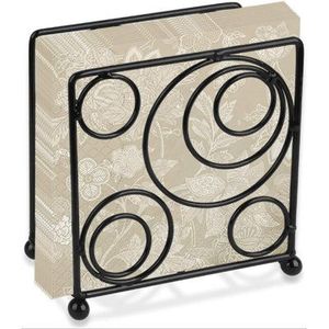 American Style Metal <b>Black</b> Napkin Holder Custom Shape for Home and Office Tabletop Decorative <b>Tissue</b> Holders - Product Image 4