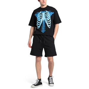 Pantalones cortos deportivos para hombre, secado rápido, transpirable, LICRA/poliéster, bolsillos laterales, cintura elástica media, Color degradado para Fitness, entrenamiento, gimnasio - Product Image 4