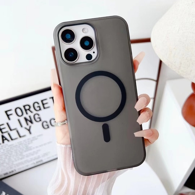 New Release Slim Fit Plain Matte Magnetic Shockproof PC Mobile Phone Cover for 16 15 Pro Max