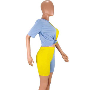 Nouvel Arrivage 2026 – Ensemble 2 Pièces Multicolore Été : T-shirt et Short de Sport pour Femme - Product Image 4