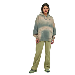 Sweat à capuche surdimensionné 2024 Stone Wash Sweat à capuche personnalisé lavé à l'acide Sweat-shirt vintage Sweat à capuche lavé avec sérigraphie OEM - Product Image 4