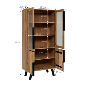 Vitrine mano en bois d'acacia et métal - Product Image 5