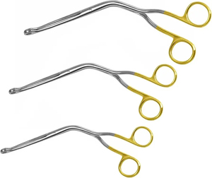 Fórceps Magill ENT Manual de acero inoxidable medio dorado para bebés adultos, instrumentos quirúrgicos para uso hospitalario, reutilizables de alta calidad - Product Image 2